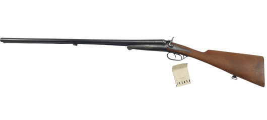 FOIRE OCCASION - FUSIL JUXTAPOSE HUSQVARNA A CHIENS EXTERIEURS CAL.12/65