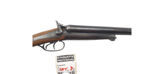 FOIRE OCCASION - FUSIL JUXTAPOSE HUSQVARNA A CHIENS EXTERIEURS CAL.12/65