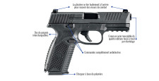 PISTOLET FN HERSTAL 509 BLACK CAL.9x19 - CATEGORIE B