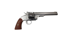OCCASION - REVOLVER UBERTI SCHOFIELD NICKELÉ CALIBRE 45COLT - EXCELLENT ETAT