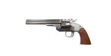 OCCASION - REVOLVER UBERTI SCHOFIELD NICKELÉ CALIBRE 45COLT - EXCELLENT ETAT