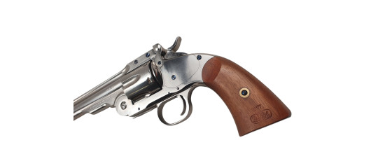 OCCASION - REVOLVER UBERTI SCHOFIELD NICKELÉ CALIBRE 45COLT - EXCELLENT ETAT