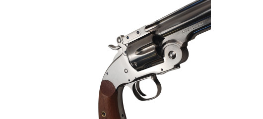 OCCASION - REVOLVER UBERTI SCHOFIELD NICKELÉ CALIBRE 45COLT - EXCELLENT ETAT