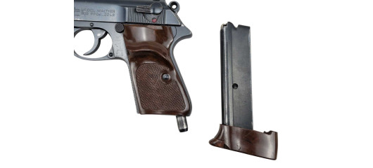 BRADERIE OCCASION - PISTOLET MANURHIN WALTHER PP CAL.22LR + BOITE + CHARGEUR + ACCESSOIRES