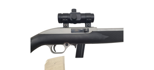 OCCASION - CARABINE SEMI-AUTO MOSSBERG 702 PLINKSTER CAL.22LR + POINT ROUGE UMAREX