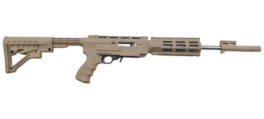 BRADERIE OCCASION - CARABINE SEMI AUTO RUGER 10/22 INOX ARCHANGEL 22LR