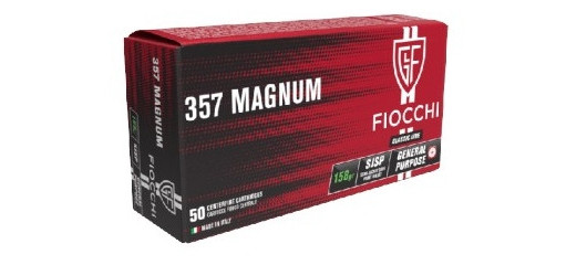 BOITE DE 50 CARTOUCHES FIOCCHI CAL.357 MAGNUM 158GRS - CATEGORIE B