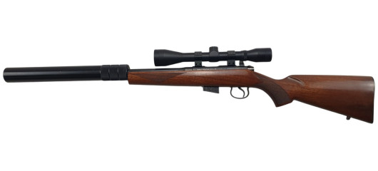 FOIRE OCCASION - CARABINE CZ 452-2E ZKM AMERICAN CAL.17hmr + LUNETTE 6x40 + MODERATEUR