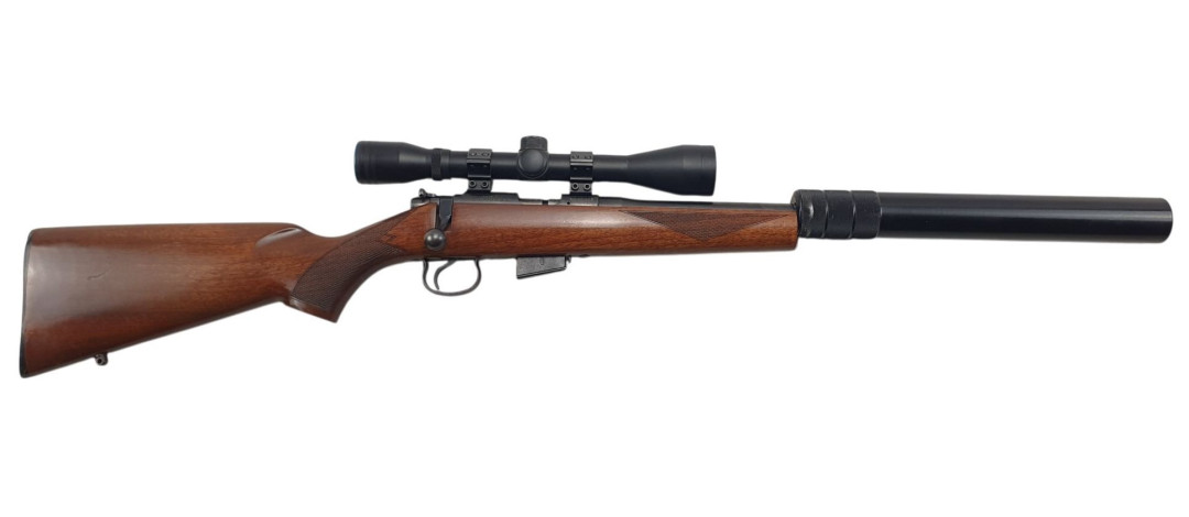 FOIRE OCCASION - CARABINE CZ 452-2E ZKM AMERICAN CAL.17hmr + LUNETTE 6x40 + MODERATEUR