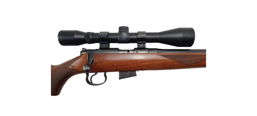 FOIRE OCCASION - CARABINE CZ 452-2E ZKM AMERICAN CAL.17hmr + LUNETTE 6x40 + MODERATEUR