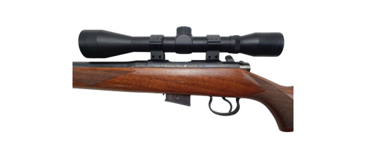 FOIRE OCCASION - CARABINE CZ 452-2E ZKM AMERICAN CAL.17hmr + LUNETTE 6x40 + MODERATEUR