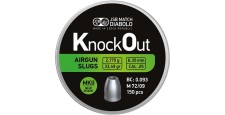 BOITE DE 150 PLOMBS JSB SLUGS MKII KNOCKOUT CAL.25 / 6.35mm - 33.49Gr