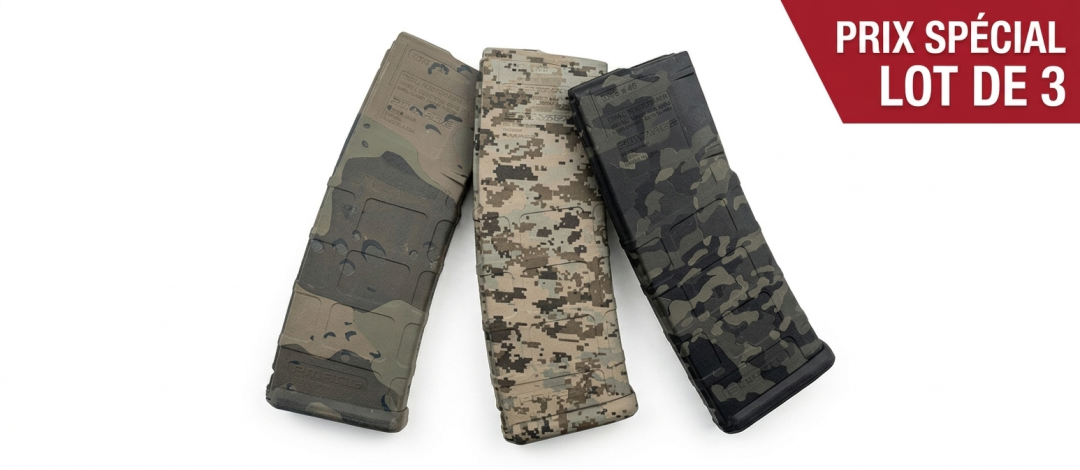 LOT DE 3 CHARGEURS MAGPUL SERIE LIMITÉE PMAG 30 COUPS .223/5.56 POUR AR15/M4