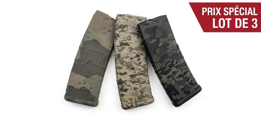 LOT DE 3 CHARGEURS MAGPUL SERIE LIMITÉE PMAG 30 COUPS .223/5.56 POUR AR15/M4