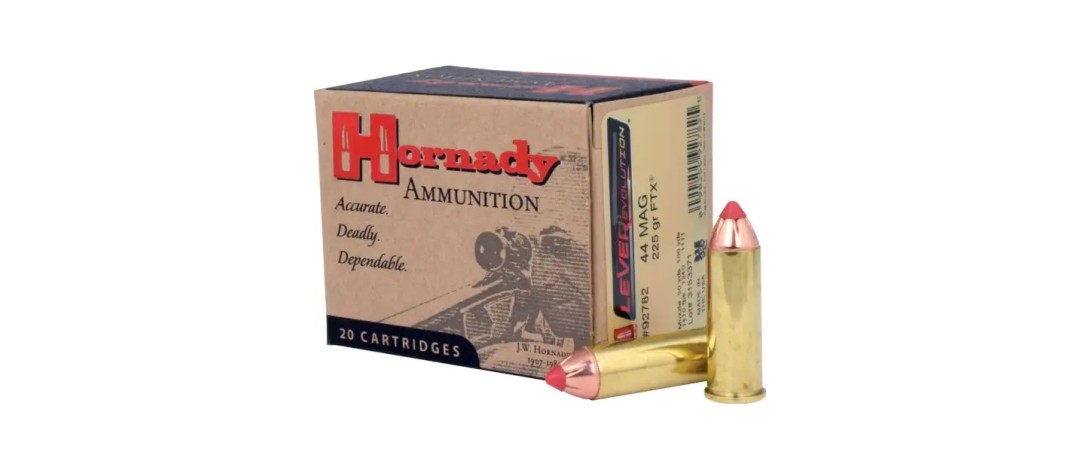 BOITE DE 20 CARTOUCHES HORNADY LEVER EVOLUTION 44MAG 225GR FTX