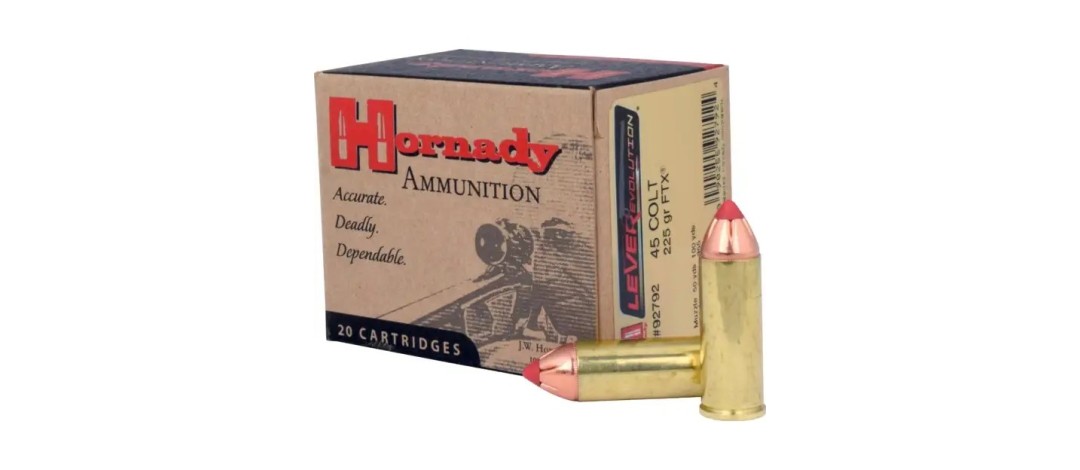 BOITE DE 20 CARTOUCHES HORNADY LEVER EVOLUTION 45COLT 225GR FTX