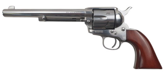 BRADERIE OCCASION - REVOLVER UBERTI 1873 CATTLEMAN QD INOX CAL.45COLT CANON 7"1/2 ARME NEUVE DE PRÉSENTATION