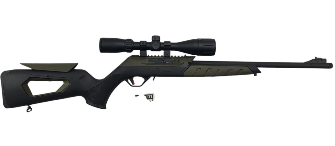 CARABINE SEMI-AUTO KRAL KR22 GREEN CAL.22LR + LUNETTE 3-9x40 - CATEGORIE B