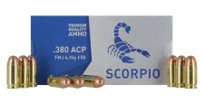 BOITE DE 50 CARTOUCHES STV CAL. 9 BROWNING COURT / 380 AUTO FMJ 92GRS - CATEGORIE B