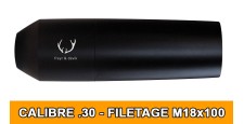 MODERATEUR DE SON FREYR&DEVIK 196 CAL.30 (30-06 / 308 / 7x64...) FILETAGE M18x100