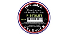 BOITE DE 25 CARTOUCHES POUR PISTOLET A BLANC CAL.9MM PAK