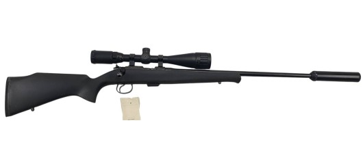 OP22 OCCASION - CARABINE CZ 452 SYNTHETIQUE CAL.22LR + LUNETTE JSR 4-16x44 + MODERATEUR