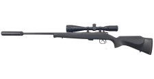 OP22 OCCASION - CARABINE CZ 452 SYNTHETIQUE CAL.22LR + LUNETTE JSR 4-16x44 + MODERATEUR