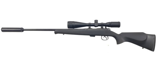 OP22 OCCASION - CARABINE CZ 452 SYNTHETIQUE CAL.22LR + LUNETTE JSR 4-16x44 + MODERATEUR