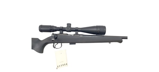 OP22 OCCASION - CARABINE CZ 452 SYNTHETIQUE CAL.22LR + LUNETTE JSR 4-16x44 + MODERATEUR