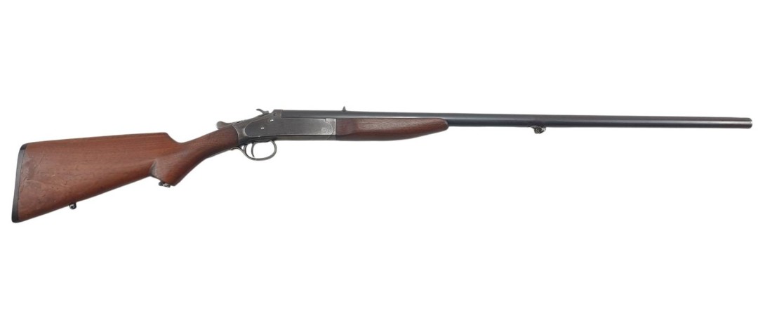 OCCASION JARDIN - FUSIL MONOCOUP IVER JOHNSON CAL.12/70 IDEAL PALOMBIERE