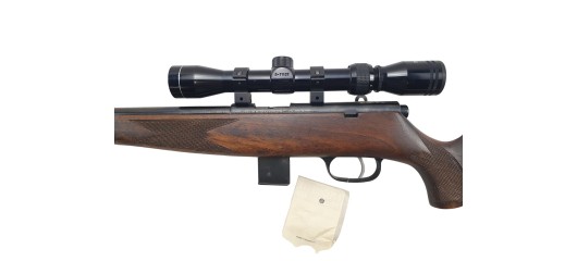 OP22 OCCASION - CARABINE KRICO 300 LUXE CAL.22MAG + LUNETTE TASCO 2-7x32 + MODERATEUR