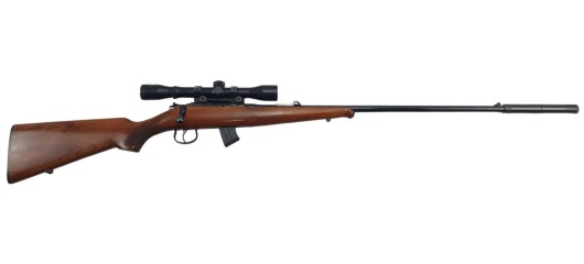 OP22 OCCASION - CARABINE BRNO MOD.2 CAL.22LR + LUNETTE HUSQVARNA JAKTOPTIK 4x32 + MODERATEUR