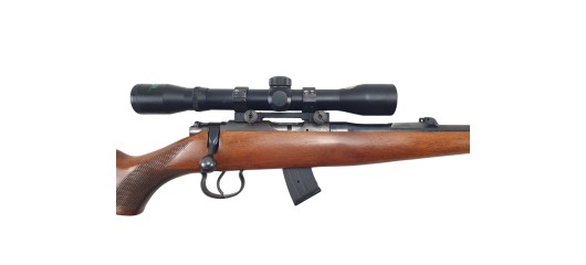 OP22 OCCASION - CARABINE BRNO MOD.2 CAL.22LR + LUNETTE HUSQVARNA JAKTOPTIK 4x32 + MODERATEUR