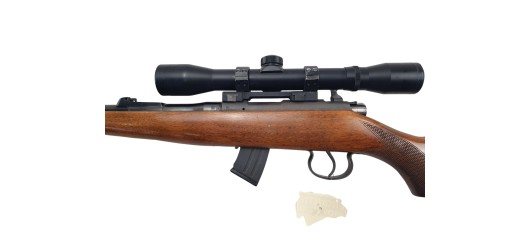 OP22 OCCASION - CARABINE BRNO MOD.2 CAL.22LR + LUNETTE HUSQVARNA JAKTOPTIK 4x32 + MODERATEUR