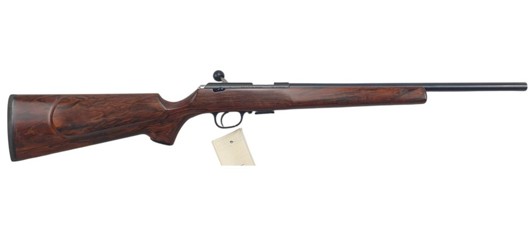 OCCASION - CARABINE ANSCHUTZ 1517 GAUCHERE SPORTER GRADE 4 CAL.17HMR + FILETAGE + MODERATEUR + EMBASES