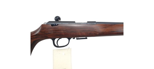 OCCASION - CARABINE ANSCHUTZ 1517 GAUCHERE SPORTER GRADE 4 CAL.17HMR + FILETAGE + MODERATEUR + EMBASES
