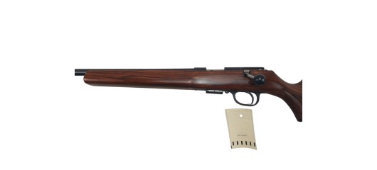 OCCASION - CARABINE ANSCHUTZ 1517 GAUCHERE SPORTER GRADE 4 CAL.17HMR + FILETAGE + MODERATEUR + EMBASES
