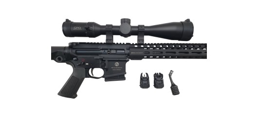 OCCASION - CARABINE LINEAIRE SCHMEISSER AP15 CAL.222REM + LUNETTE GPO SPECTRA 4-16x50 + ACCESSOIRES