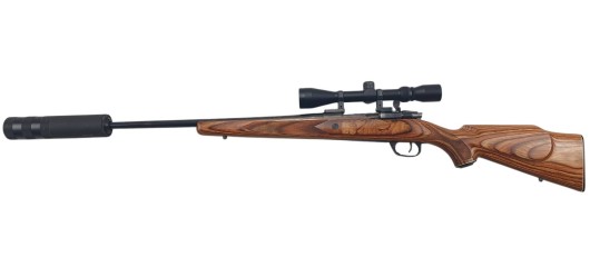 OP OCCASION - CARABINE PARKER HALE 1200 DELUXE CAL.243WIN + LUNETTE 3-9x40 + MODERATEUR WILDCAT