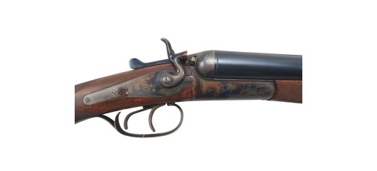 OCCASION - FUSIL JUXTAPOSE A CHIEN HUSQVARNA 51 CAL.12/65 - PARFAIT ETAT