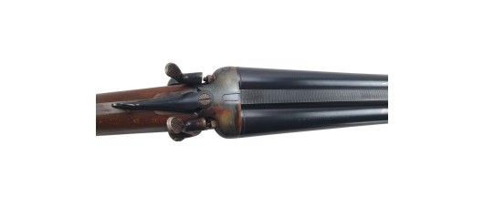OCCASION - FUSIL JUXTAPOSE A CHIEN HUSQVARNA 51 CAL.12/65 - PARFAIT ETAT