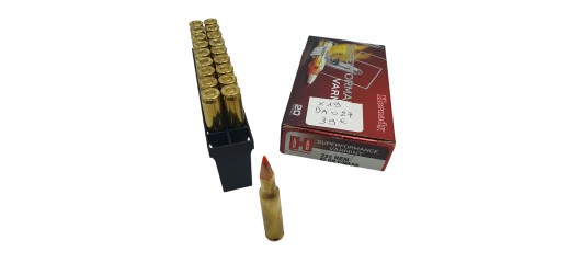 DESTO AMMO - BOITE DE 19 MUNITIONS HORNADY 222REM V-MAX 50GR