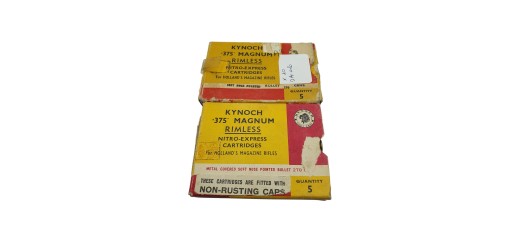 DESTO AMMO - LOT DE 10 CARTOUCHES KYNOCH CAL.375 MAGNUM RIMLESS 270GR SOFT NOSE