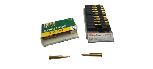 DESTO AMMO - LOT DE 17 CARTOUCHES NORMA-SELLIER BELLOT 5.6x52R OGIVE SP