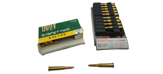 DESTO AMMO - LOT DE 17 CARTOUCHES NORMA-SELLIER BELLOT 5.6x52R OGIVE SP