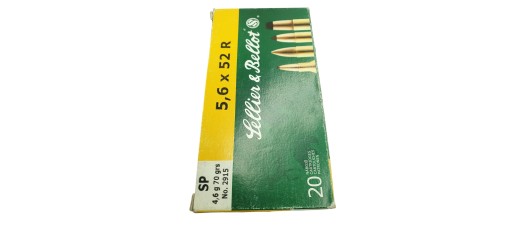 DESTO AMMO - LOT DE 17 CARTOUCHES NORMA-SELLIER BELLOT 5.6x52R OGIVE SP