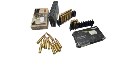 DESTO AMMO - LOT DE 28 CARTOUCHES SAKO.NORMA CAL.222REM