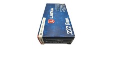 DESTO AMMO - BOITE DE 11 MUNITIONS LAPUA CAL.222REM SOFT POINT 55GR