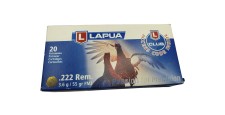 DESTO AMMO - BOITE DE 15 MUNITINONS LAPUA 222REM FMJ 55GR