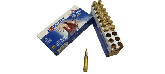 DESTO AMMO - BOITE DE 15 MUNITINONS LAPUA 222REM FMJ 55GR